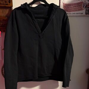 Frank & Eileen Black Cotton Top